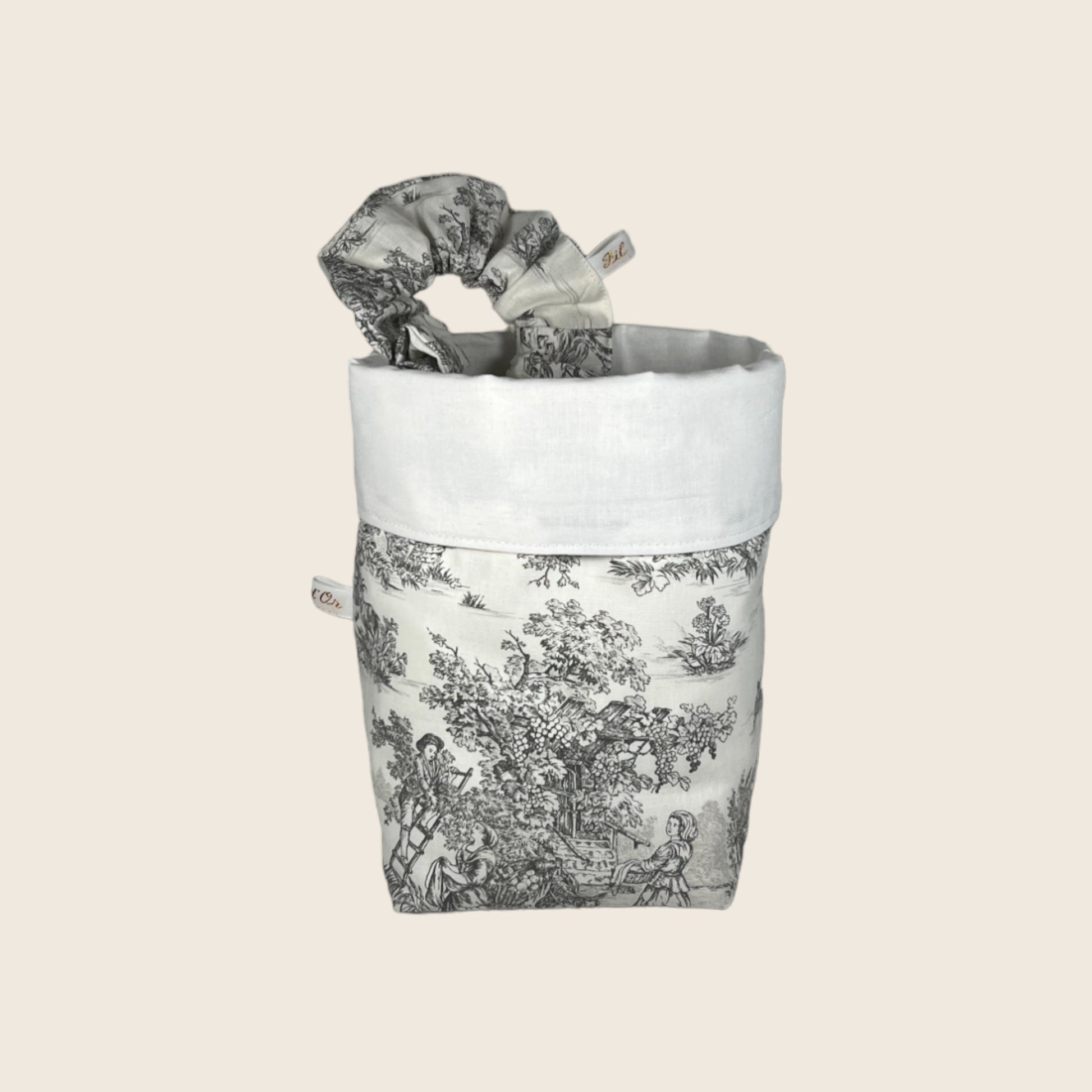 Panier de rangement en tissu Colette